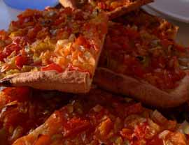 Pimiento coca or pizza
